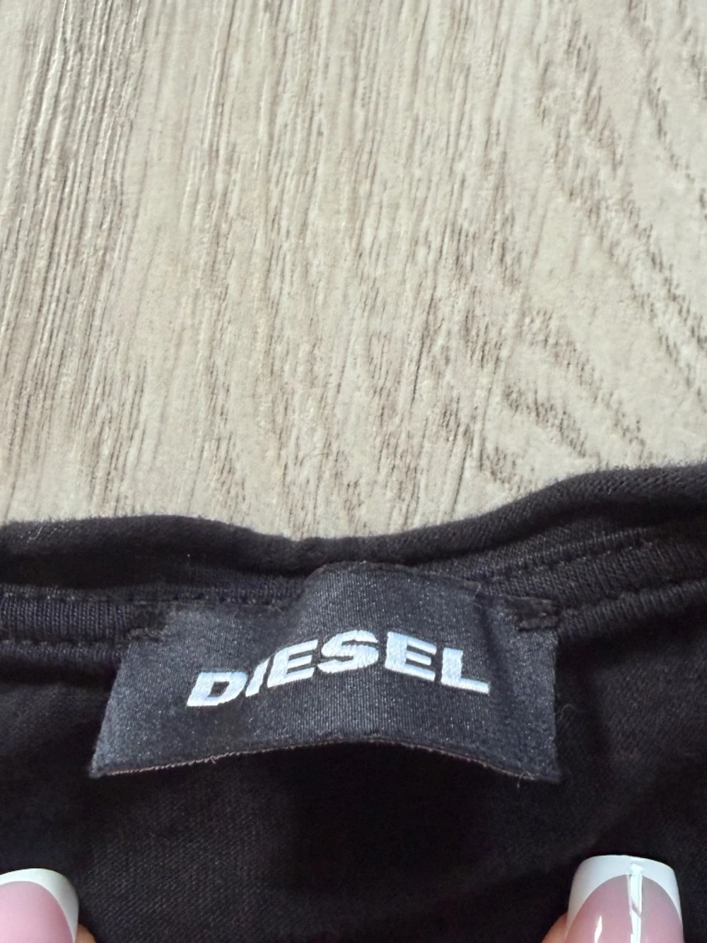 Girls Diesel Black Tee 100% Cotton